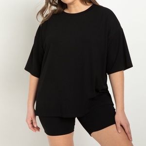 ELOQUII Oversized Rib Tee, Brand New, Size 26/28